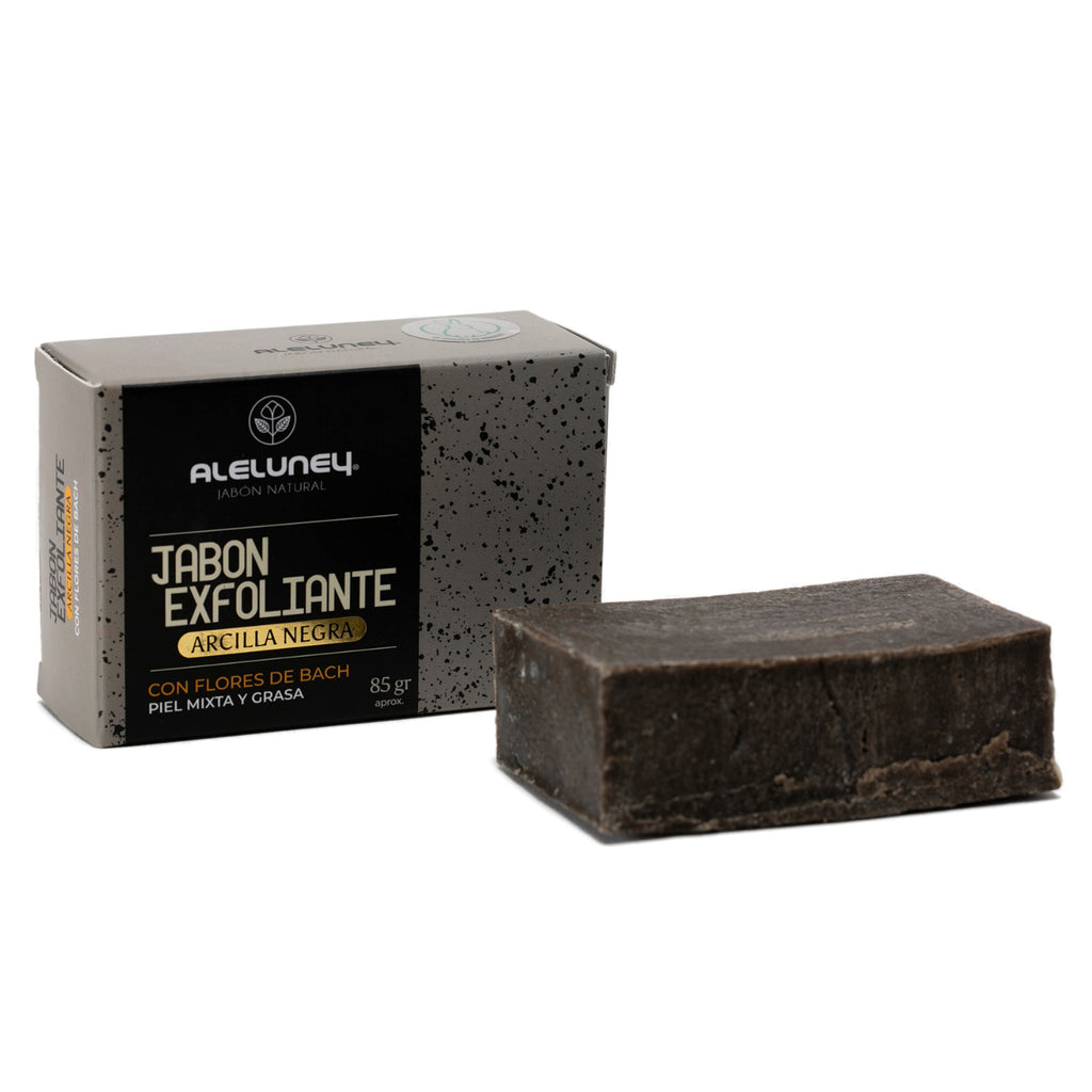 Jabón exfoliante arcilla negra 85 gr