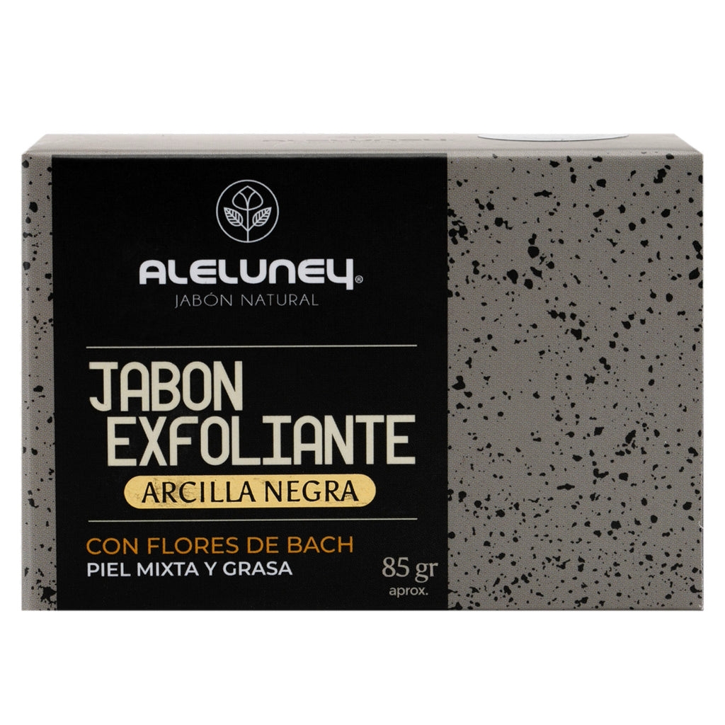 Jabón exfoliante arcilla negra 85 gr