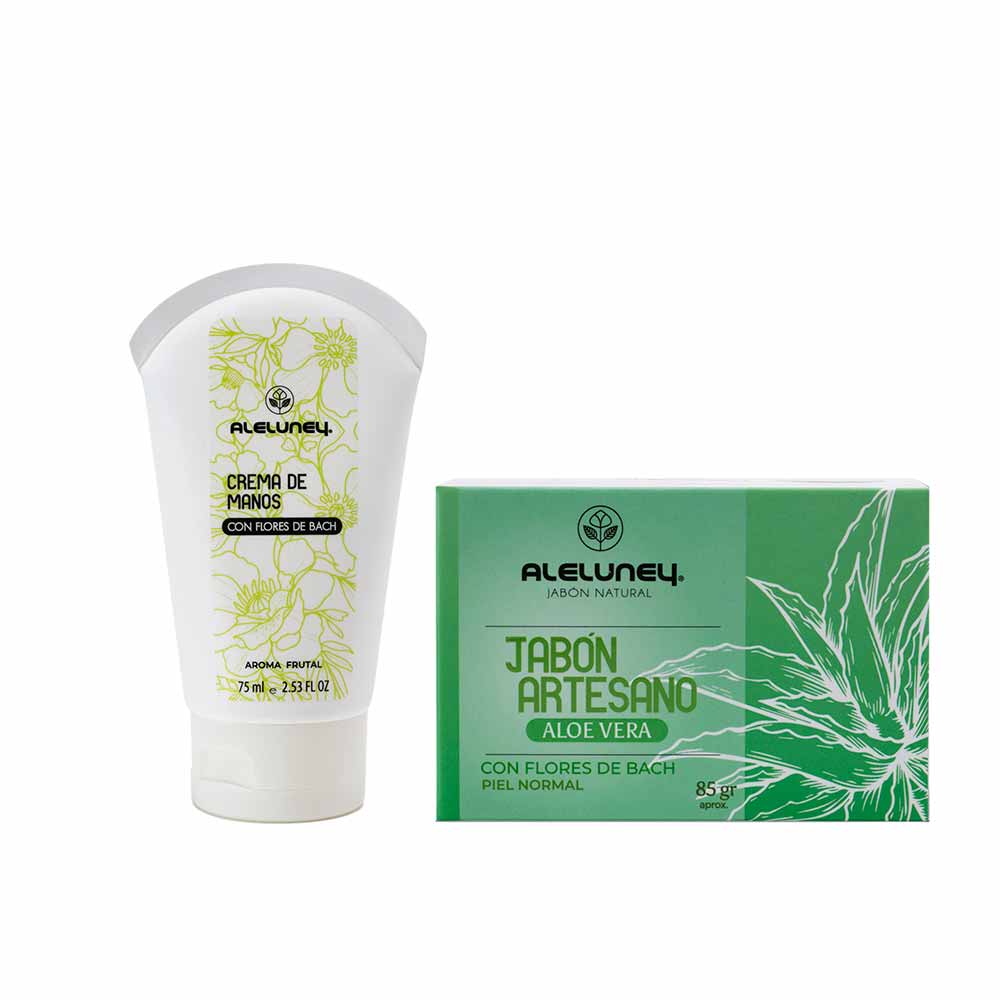 set crema manos y jabón aloe vera